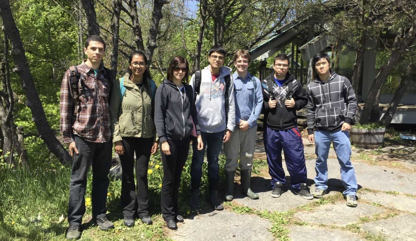Undergraduate research assistants at the 2015 fieldwork training day