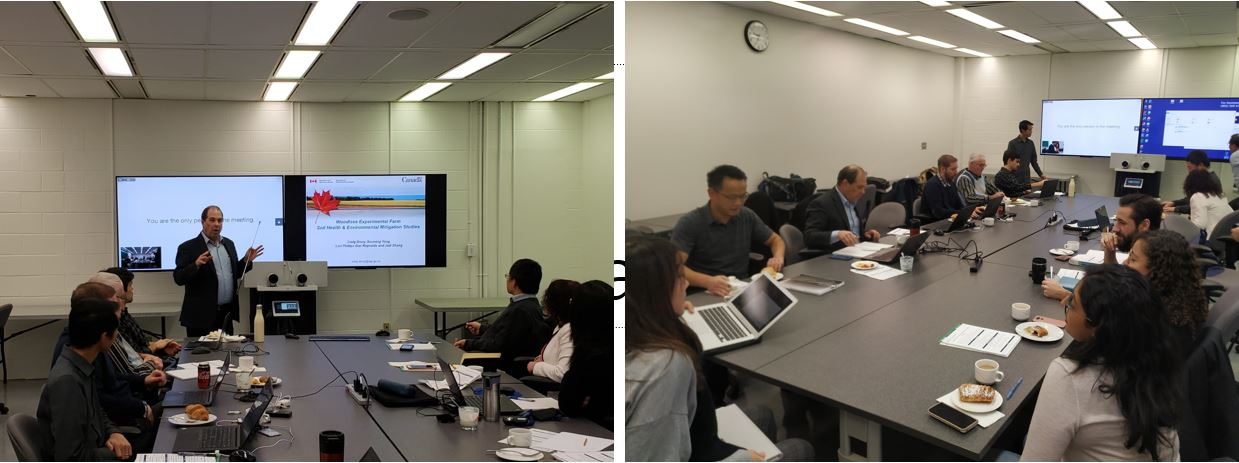 Participants at the UTM–AAFC precision agriculture workshop
