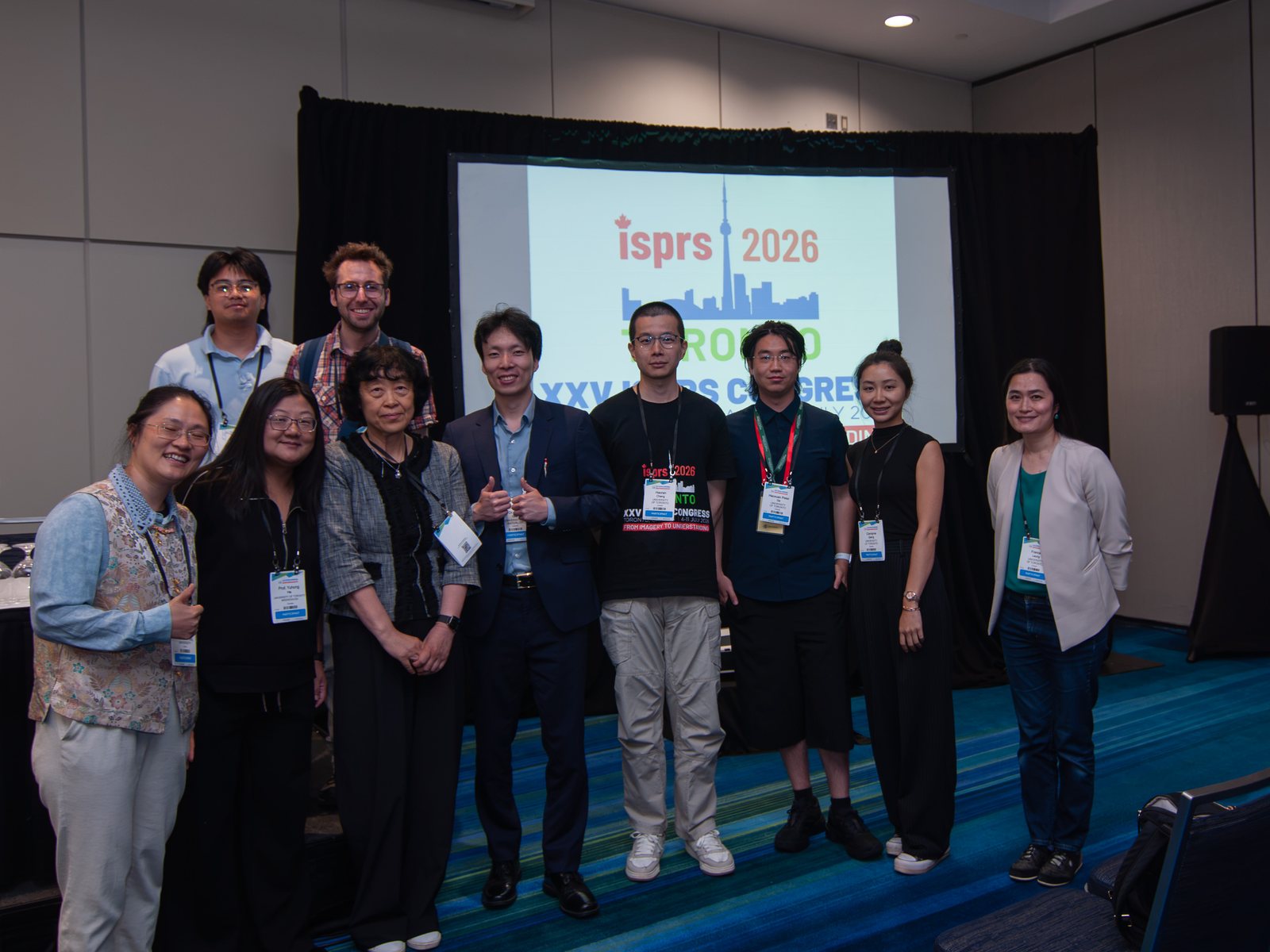 RSSEM Lab members and colleagues at the XXV ISPRS Congress in Toronto, July 2026