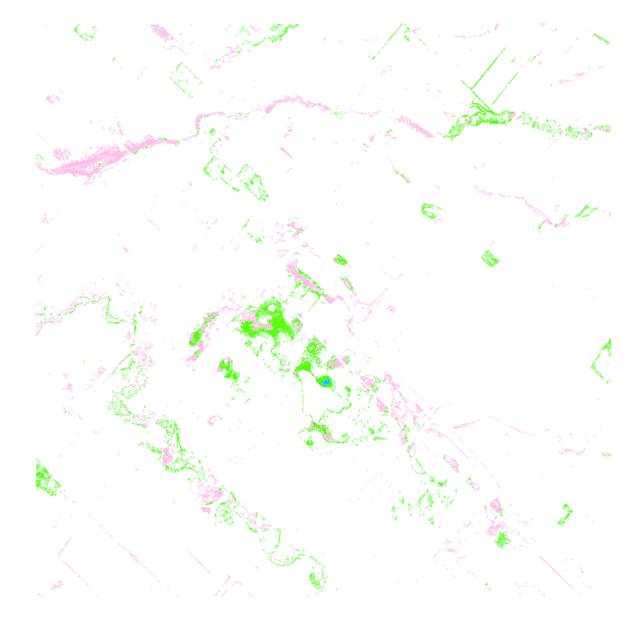 Wetland subclass map of the study area from WorldView imagery